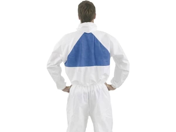 3M vernedress størrelse XXL, hvit/blå
