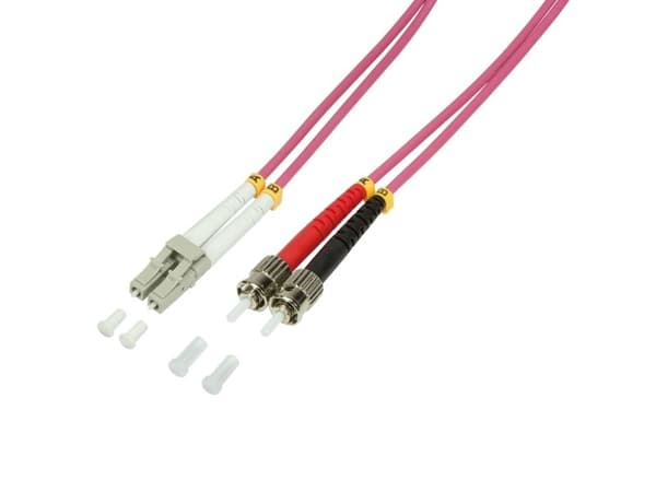 LogiLink 2m LC-ST, 2 m, OM4, LC, st