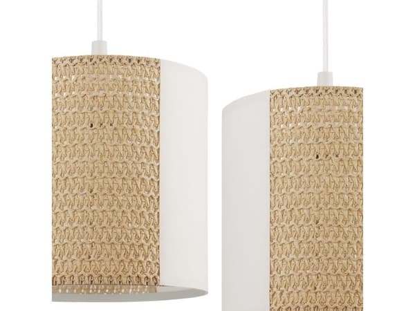 EGLO ANHEM kluster 3L E27 vit/havgräs/papper
