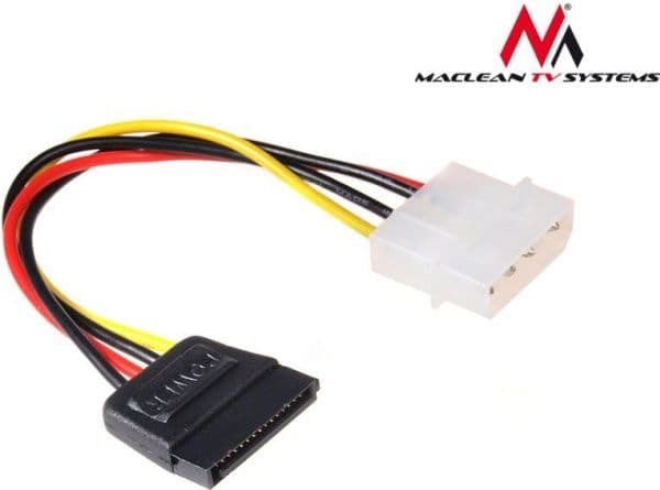 Maclean Molex - SATA, 0,15m, monivärinen (MCTV-633)