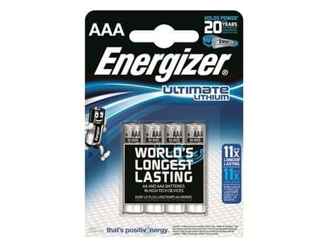 Energizer L92/AAA batteri, 4 stk.