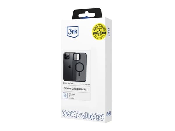 3MK MagCase mobilskydd Smoke för Apple iPhone 12 Pro Max
