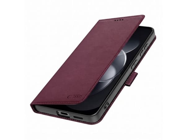 Tech-Protect Wallet case for Xiaomi Redmi Note 17 Pro 5G - burgundy
