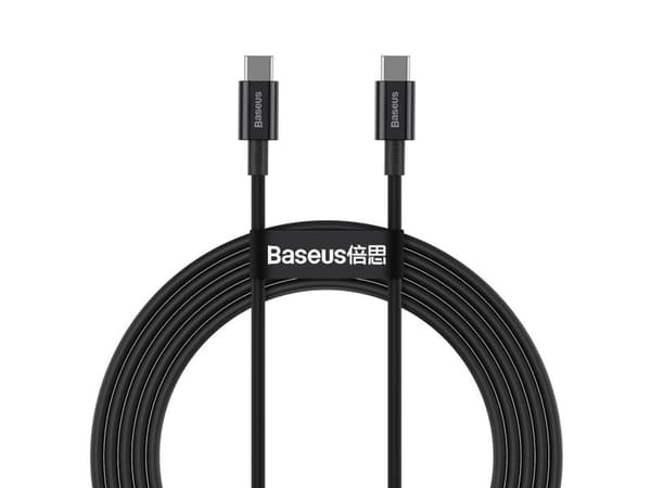 Baseus CATYS-C01, 2 m, USB C, USB C, 0,48 Gbit/s, Musta