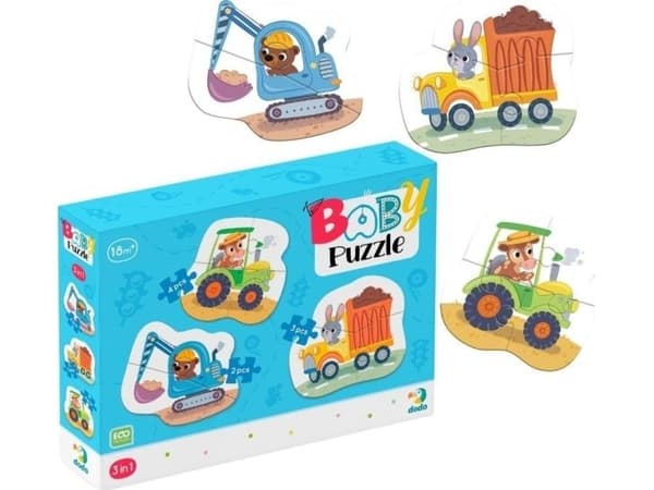 Puslespill 3-i-1 Transportation