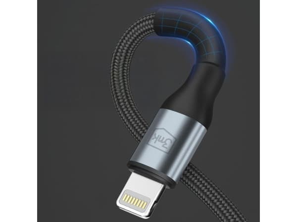 3mk Hyper Cable N-SERIES USB-A / Lightning 1m 5V/2.4A 12W - svart