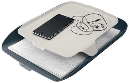 Brevbakke Leitz Cosy grå inkl. organizer - (4 sæt)