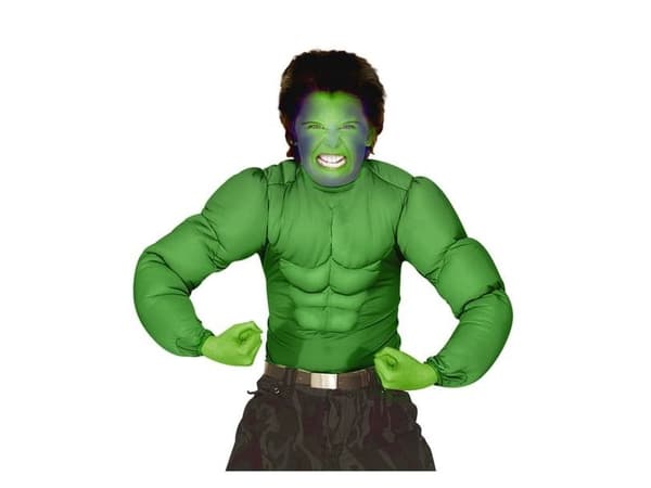 Grøn muskelbluse