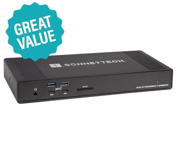Sonnet Echo 20 SuperDock - Dockningsstation - USB4 / Thunderbolt 4 - HDMI, Thunderbolt - 2.5GbE