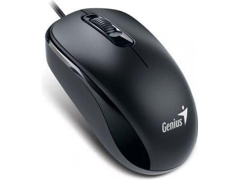 Genius Computer Technology DX-110, Molempikätinen, Optinen, USB A-tyyppi, 1000 DPI, Musta