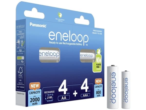 Panasonic Battery Pack Micro, AA 8 st