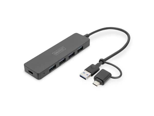 DIGITUS Slim Line - Dockningsstation - USB 3.0