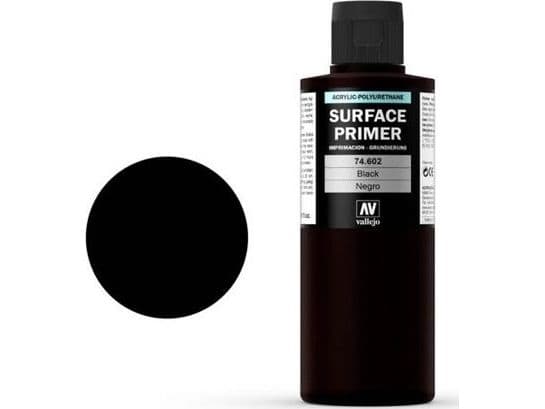 Akrylpolyuretan primer 200 ml | svart