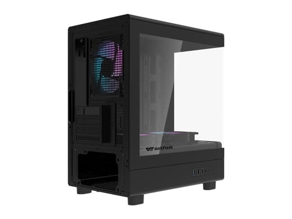 Darkflash DB330M chassi svart + 3 fläktar