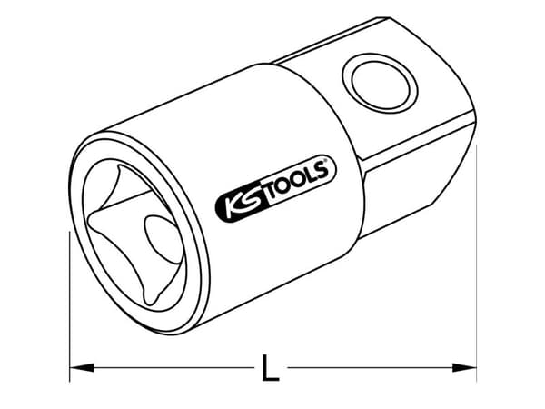 KS Tools 918.3930, Kromvanadiumstål, 60 g, 1 stykker