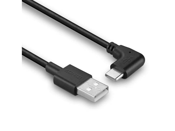 Lindy 32001, 1 m, USB A, USB C, USB 2.0, Svart