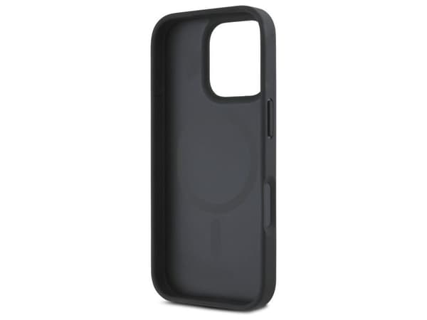 DKNY DKHMP16LPSHRPSK Apple iPhone 16 Pro 6,3" -suojakuori, musta, Repeat Pattern Stack Logo MagSafe