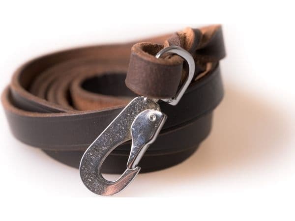 Active Canis Leather Leash (pcp hook) 1,5 x 180 brown