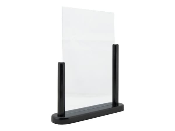 Securit® A4 display ramme i massivt sort træ