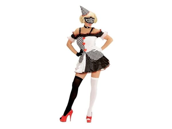 Harlekin clownkostym