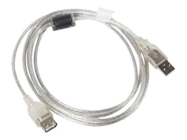 Lanberg CA-USBE-12CC-0018-TR, 1,8 m, USB A, USB A, USB 2.0, 0,48 Gbit/s, Läpinäkyvä