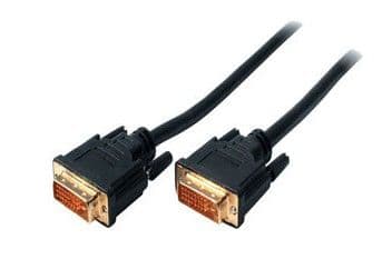 S/CONN 10m DVI-D, 10 m, DVI-D, DVI-D, Hankjønn, Hankjønn, Sort
