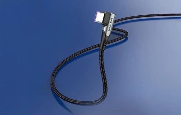 Vention TAKHF USB-C to USB-C 5A angle cable (gray)