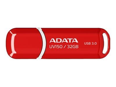 ADATA DashDrive UV150 - USB-flashstasjon - 32 GB - USB 3.0 - rød