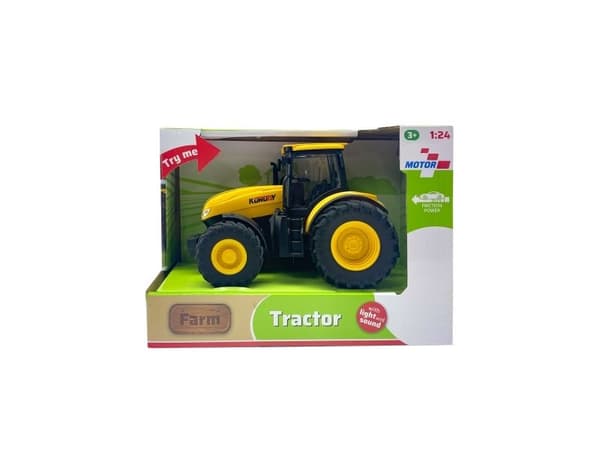 Traktor med lys og lyd (friksjon) 1:20