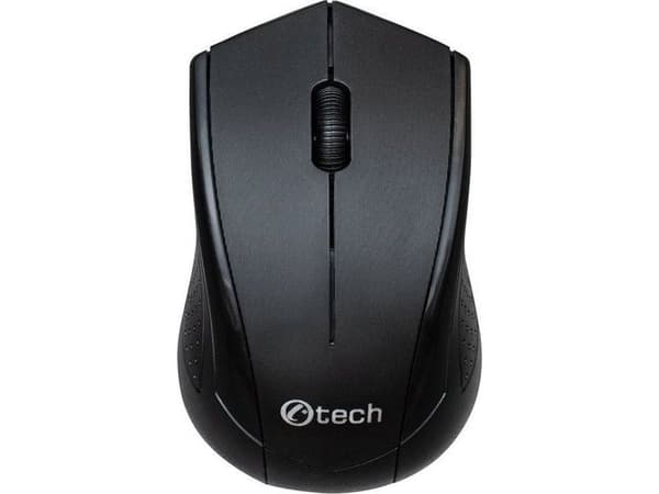 C-Tech WLM-07 trådløs mus 1200 DPI 3 knapper USB nano-mottaker sort