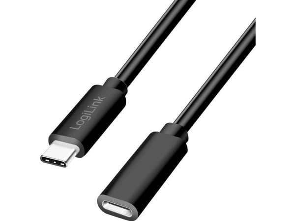 LogiLink CU0212, 3 m, USB C, USB C, USB 2.0, 0,48 Gbit/s, Sort