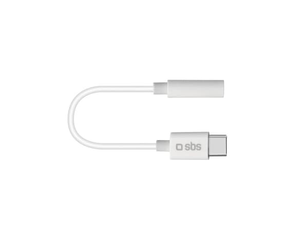 SBS TEINTJACKTYCFMW, Hvit, 3.5mm, USB C, 0,09 m, Hunkjønn, Hankjønn