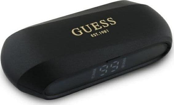 Guess Bluetooth-hodetelefoner GUTWSC2MCDSK TWS + ladestasjon sort/sort