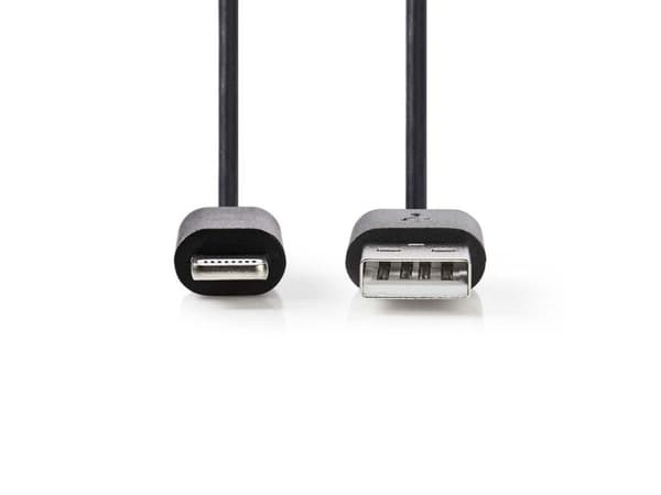 Nedis lys-/ladekabel Apple USB-A 1 m