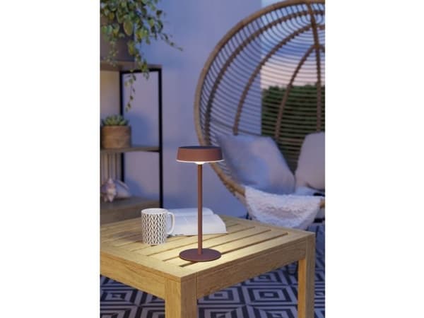 EGLO SIMERI SOLAR TABLE CCT W/TOUCH DIM PUNAINEN