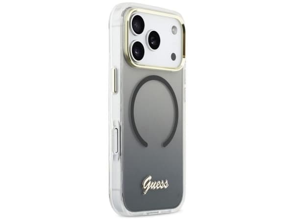 Guess IML Gradient Script MagSafe-deksel til iPhone 17 Pro - sort