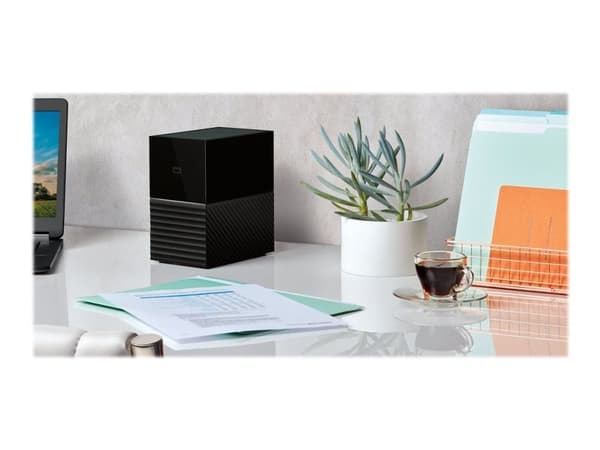 WD My Book Duo WDBFBE0280JBK - Harddiskarray - 28 TB - 2 brønner - HDD 14 TB x 2 - USB 3.1 Gen 1 (ekstern)