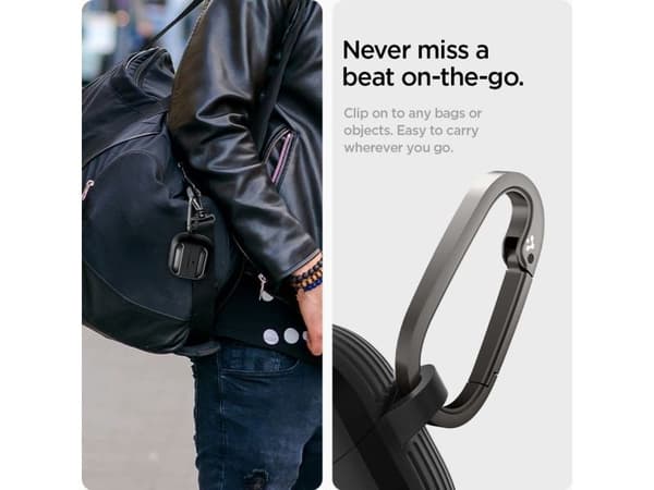 Spigen Rugged Armor, Kotelo, Termoplastinen polyuretaani (TPU), musta