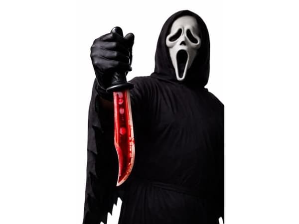Ghost Face-kniv med flytande blod