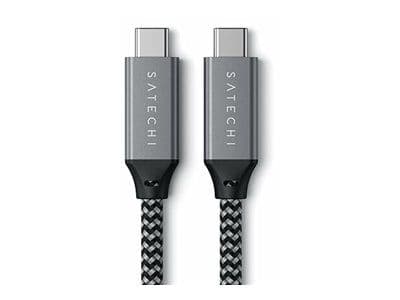 Satechi ST-U4C25M, 0,25 m, USB C, USB C, USB4 Gen 3x2, 40000 Mbit/s, Sort, Grå