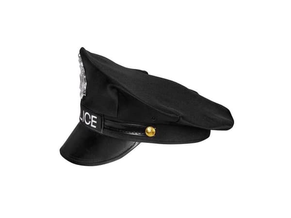 Svart polismössa