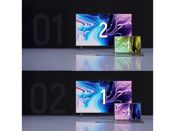 Wozinsky WACH-01 USB-C - HDMI 4K 60Hz -sovitin - musta