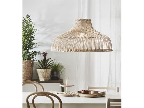 Markslöjd Bali-riippuvalaisin, E27, rottinki, 70 cm