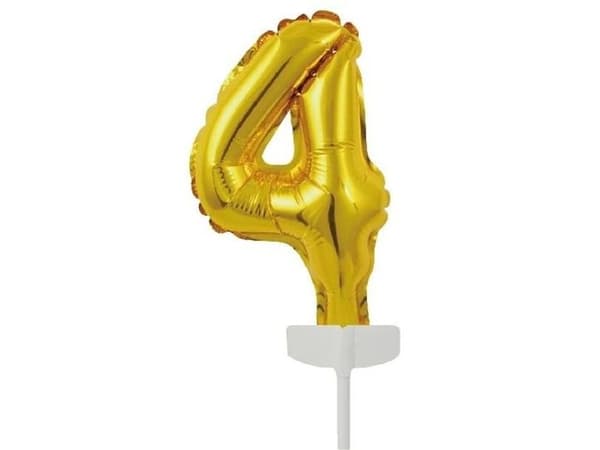 Kage folieballon 4 guld