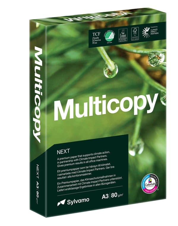 Multifunksjonspapir MultiCopy Next, A3, 80 g, hvitt - (500 ark)