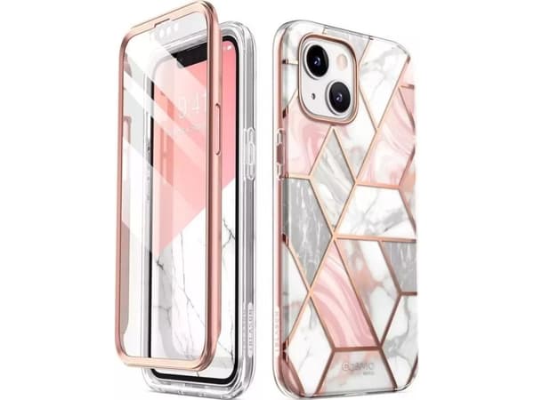 Supcase Cosmo-skal till iPhone 14 Plus - Rosa marmor