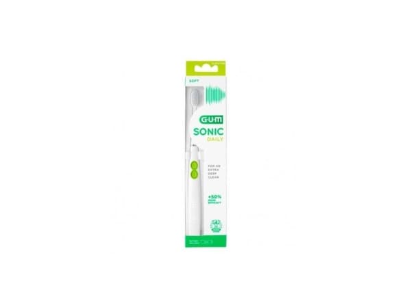GUM Sonic Daily eltandborste vit