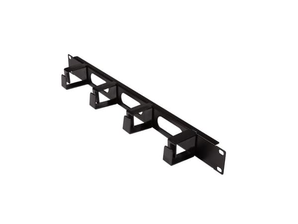 LogiLink Kabelfhrungsplatte mit 4 Ringen schwarz