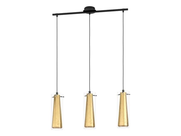 EGLO PINTO GOLD langbord 3L gull/klar