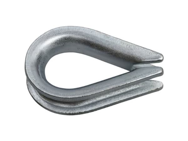 Stålwireklämma 9 mm galvaniserad 20 st